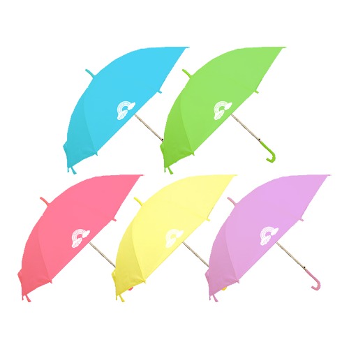 [※입고지연/5월2일 입고예정] 어린음악대 파스텔 우산 (색상랜덤)